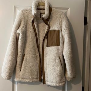 Abercrombie full zip Sherpa jacket